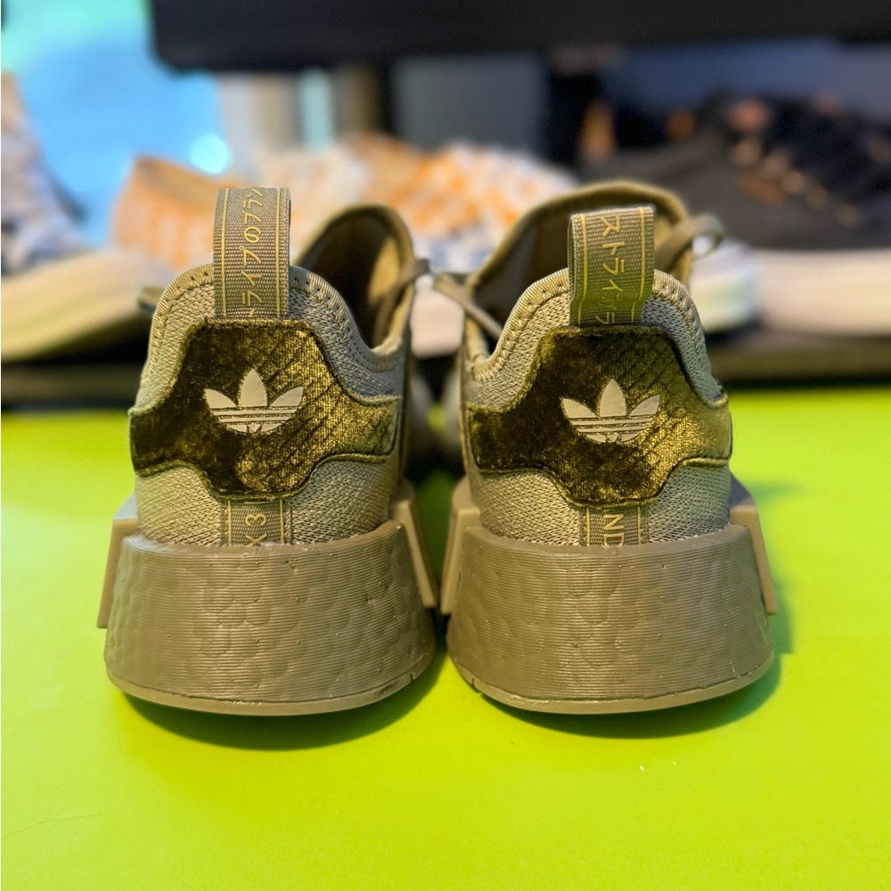 Adidas NMD R1 Olive Sneakers - Picture 3 of 15